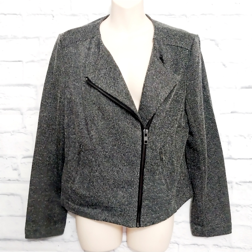 🔵BOGO FREE🔵 Catherine Malandrino Jacket Runway Style Zip Front Sz M